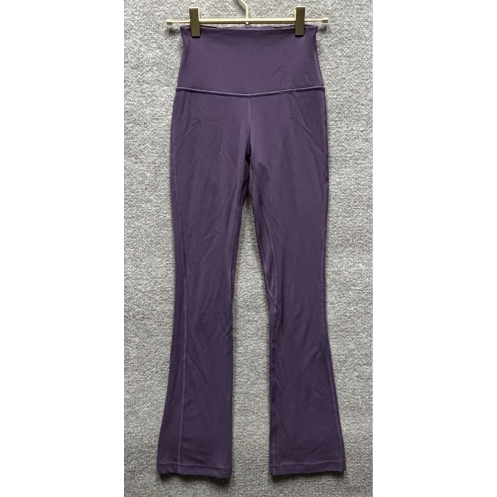 Lululemon Leggings Women 2 Light Plum Align High Rise Mini Flared Pant 28" *READ